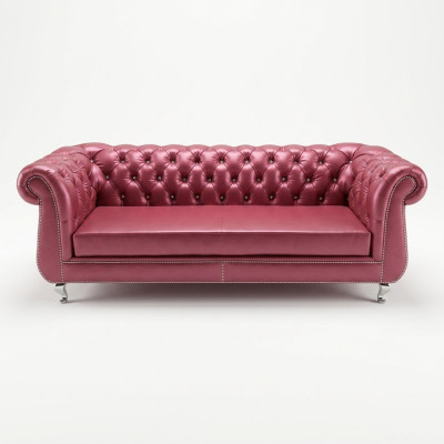 Sofa Chesterfield 4 Sitzer Luxus Sofas Ledersofa Wohnzimmer Couch