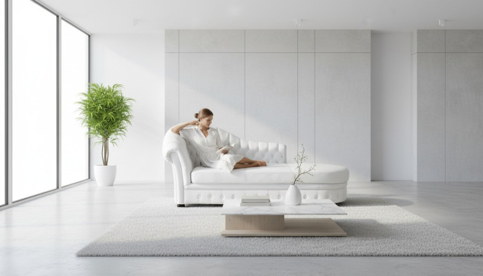 Chesterfield Chaiselounge Liege Chaise Wohnzimmer Couch Sofa Lounge