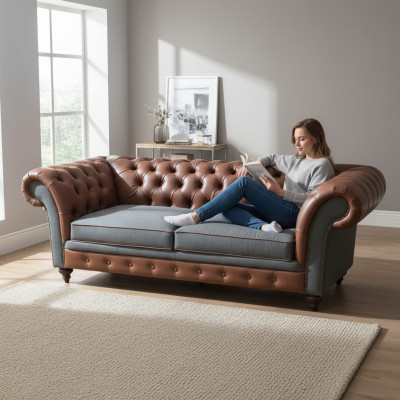 Sofa 3 Sitzer Couch design Chesterfield Couchen Dreisitzer Sofas