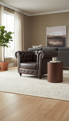 Chesterfield Sessel Couch 1 Sitzer Leder Lounge Sitz Luxus Einsitzer