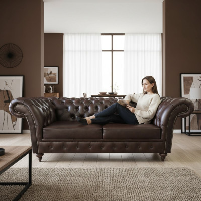 Chesterfield Sofa 3 Sitzer Couch Sitz Luxus Couchen Dreisitzer 230cm