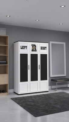 Kleiderschrank Weiß Holz Schränke Schlafzimmer Möbel Design Kinderzimmer