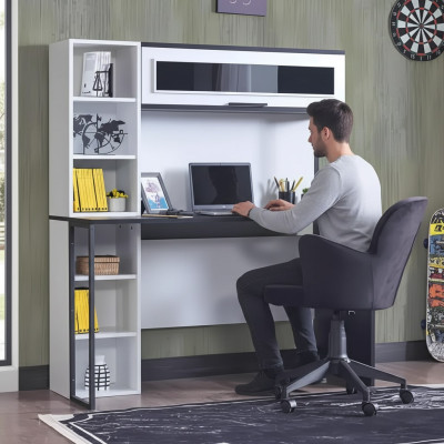 Sekretär Schreibtisch Tisch 130x60x171 Schreibtische Tische Möbel Holz Computer