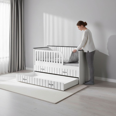 Modernes Möbel Design Kinderbetten Betten Bett weiß Kinderzimmer neu