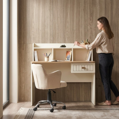 Sekretär Schreibtisch Tisch 110x60x120 Schreibtische Tische Möbel Holz Computer