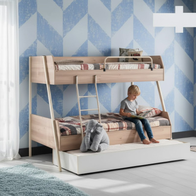 Dreifaches Etagenbett Bett Doppelstockbett mit drei Schlafplätzen