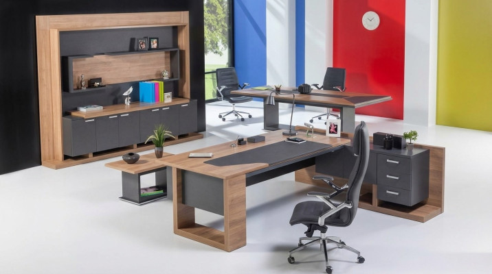 Schreibtisch Büromöbel Eckschreibtisch Couchtisch Aktenschrank 3tlg. Set