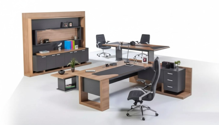 Schreibtisch Büromöbel Eckschreibtisch Couchtisch Aktenschrank 3tlg. Set