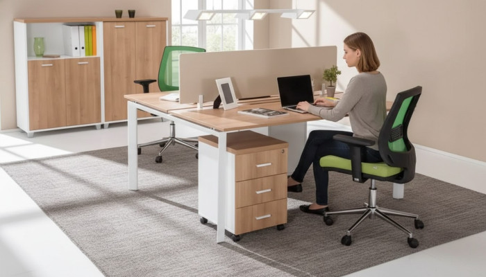 Moderner Arbeitszimmer Tisch Büromöbel Holztische Luxus Möbel Braun