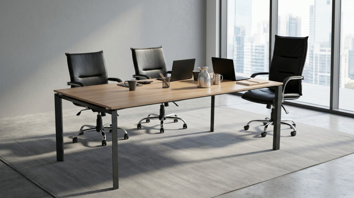 Großer Konferenztisch Besprechungstische Luxuriöse Holztische Büro Möbel