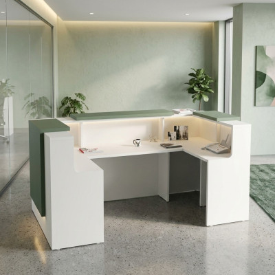 Empfangstheke Hotel Rezeption Tisch Möbel Tresen Praxis Kanzlei Büro
