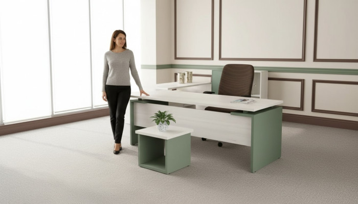 Klassischer Weißer Designer Luxus Schreibtisch Holzmöbel Arbeitszimmer