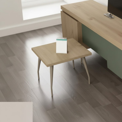 Klassischer Heller Couchtisch Modernes Design Ablage Holztisch Büro