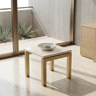 Moderner Kleiner Couchtisch Quadratischer Ablagetisch Design Holz Möbel