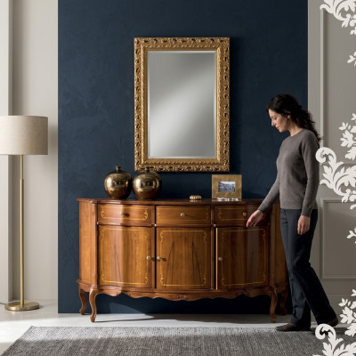 Kommode braunes Sideboard Wohnzimmermöbel Lowboard Kommoden Sideboards