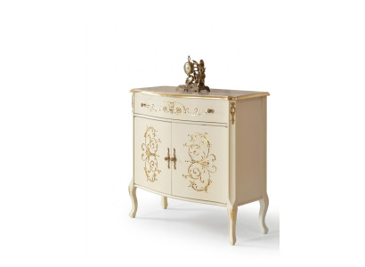 Klassisches Weißes Sideboard Holzmöbel Designer Kommode Wohnzimmer Neu