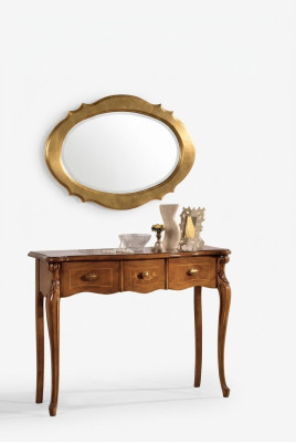 Brauner Konsolentisch Scminktische Schlafzimmer Möbel Holz Luxus Design