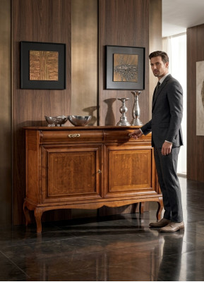 Klassisches Sideboard Braune Wohnzimmer Kommode Luxus Regale Möbel Neu
