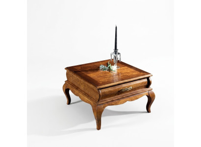 Klassischer Wohnzimmer Couchtisch Schublade Holzmöbel Stil Design Neu