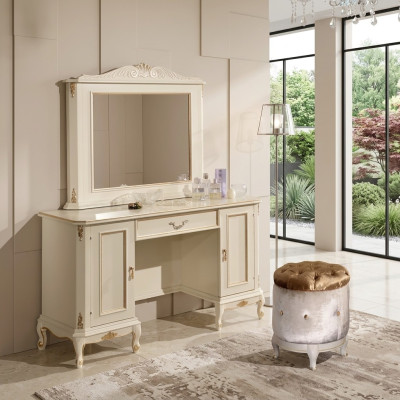 Chic weißen Kommode Spiegel klassische Möbel-Set von Sideboard Kommoden