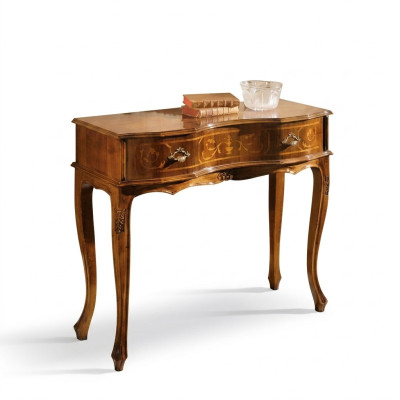 Klassischer Konsolentisch Luxus Holzmöbel Schlafzimmer Beistell Möbel