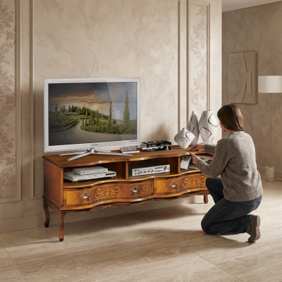 Klassisches RTV Luxus Lowboard TV-Ständer Holzmöbel Designer Möbel Neu