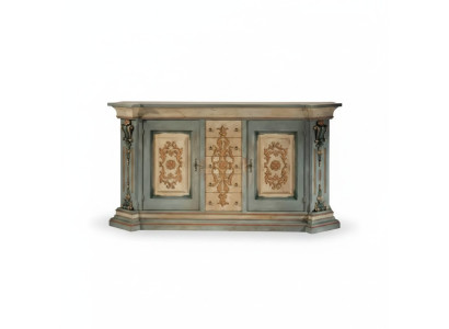 Klassisches Massivholz Sideboard Luxus Kommode Anrichte Wohnzimmer Möbel