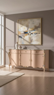 Sideboard Kommode Luxus Beige Schränke Holz Holzschrank Schrank 200x57x100