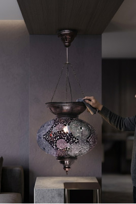 Kronleuchter Lampen Deckenleuchter Lüster Deckenlampe Glas Silber Neu