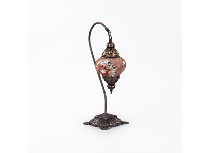 Tischleuchte Tischlampe Lampe Leuchten Luxus Grau Lampen Tisch Glas