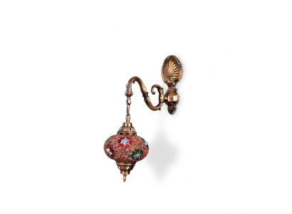 Wandleuchte Wandlampe Wandleuchten Art Lüster Wand Lampen Gold Glas