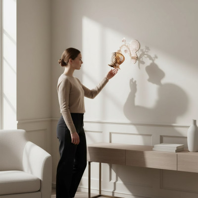 Wandleuchten Wandlampe Blumen Wandleuchte Lüster Wand Lampe Glas Weiß
