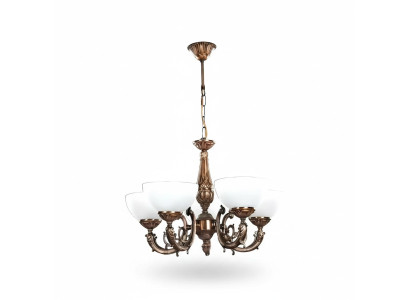 Deckenlampe Lüster Deckenleuchter Antique Kronleuchter Lampe Glas Gold