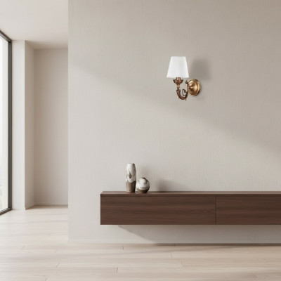 Wandlampe Wandleuchten Art Wandleuchte Lüster Wand Lampen Weiß Gold