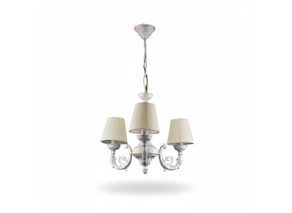 Kronleuchter Deckenleuchter Lüster Deckenlampe Lampen Zink Weiß Art
