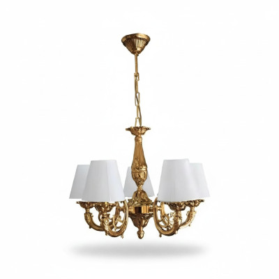 Lüster Kronleuchter Deckenleuchter Deckenlampe Lampen Zink Gold Art