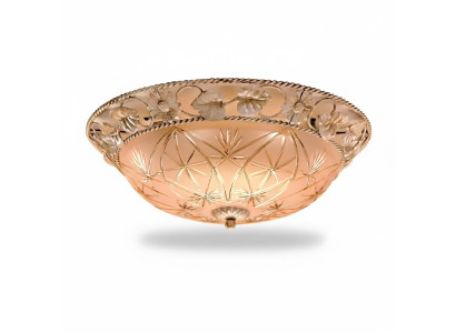 Kronleuchter Deckenleuchter Lüster Deckenlampe Lampen Glas Gold Rund