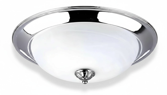 Deckenlampe Lüster Deckenleuchter Kronleuchter Silber Glas Lampen Rund