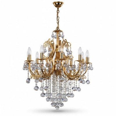 Luxus Lüster Kristall Deckenleuchter Kronleuchter Deckenlampe Gold Lampe