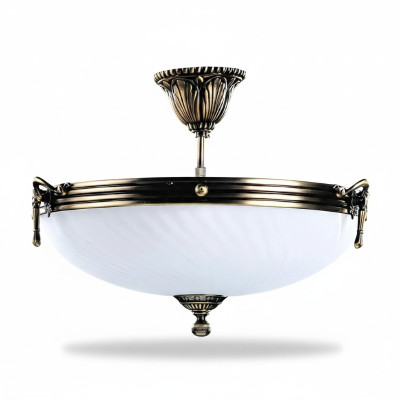 Lampen Lüster Deckenlampe Deckenleuchter Kronleuchter Glas Weiß Atr
