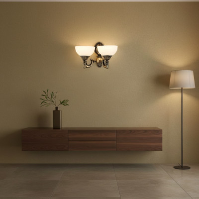 Wandlampe Wandleuchten Art Wandleuchte Lüster Wand Lampen Weiß Glas