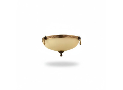 Lüster Deckenleuchter Lampe Deckenlampe Kronleuchter Glas Beige Art