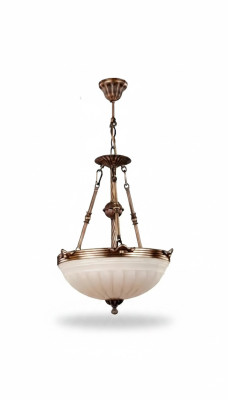 Lüster Deckenleuchter Lampe Beige Deckenlampe Kronleuchter Glas Gold