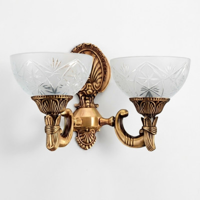 Wandlampe Wandleuchten Art Wandleuchte Lüster Wand Lampen Gold Glas