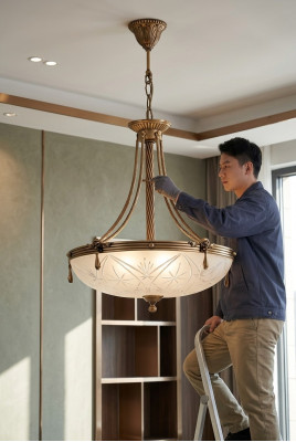 Lampe Deckenlampe Lüster Deckenleuchter Kronleuchter Glas Grau Gold