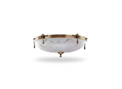 Lüster Deckenlampe Deckenleuchter Grau Lampe Kronleuchter Glas Gold