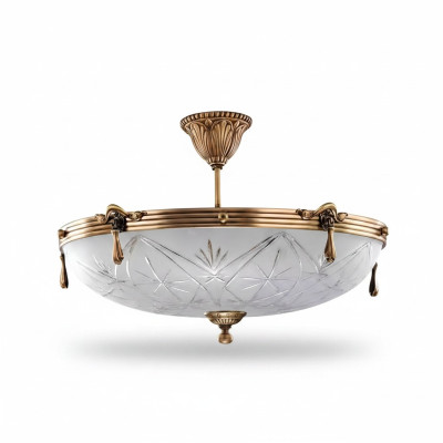 Deckenlampe Lüster Deckenleuchter Grau Lampe Kronleuchter Glas Gold