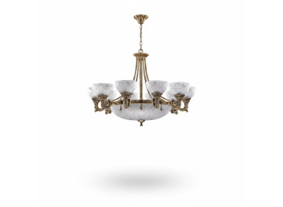 Kronleuchter Lüster Deckenlampe Deckenleuchter Lampe Glas Gold Grau