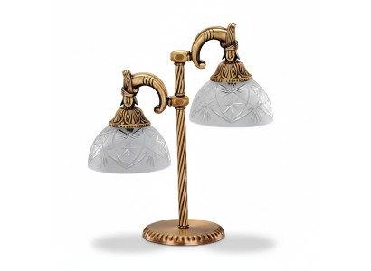 Tischlampe Tischleuchte Lampe Leuchten Gold Lampen Glas Gold Grau Art