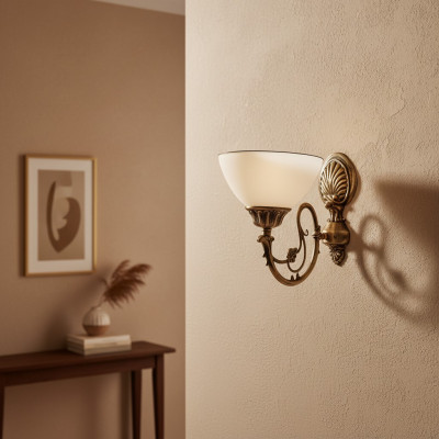 Wandlampe Wandleuchten Art Wandleuchte Lüster Wand Lampen Weiß Glas